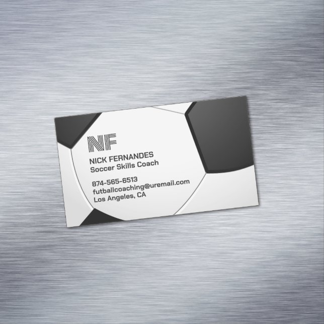 Tarjeta De Visita Magnética Futbol de fútbol (In Situ)