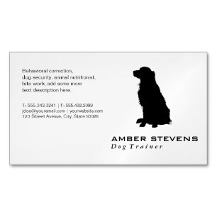 Tarjeta De Visita Magnética Ganador de Perro