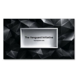 Tarjeta De Visita Magnética Geométrico moderno 3D de polos bajos