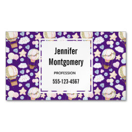 Tarjeta De Visita Magnética Globo de aire caliente Modelo acuático sinusal