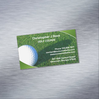 Tarjeta De Visita Magnética Golf