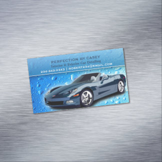 Tarjeta De Visita Magnética Gotitas de agua para detallado de autos