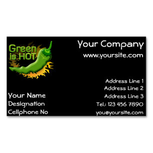 Tarjeta De Visita Magnética Green es HOT