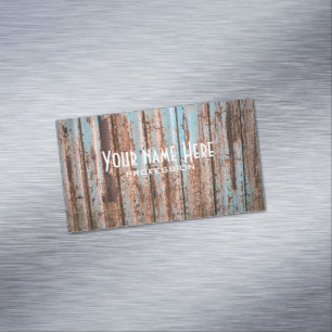 Tarjeta De Visita Magnética Grunge rust textura