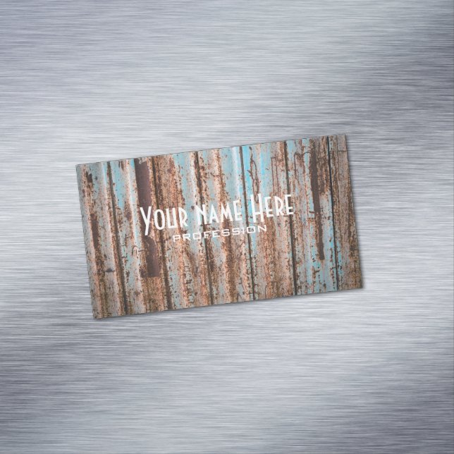 Tarjeta De Visita Magnética Grunge rust textura (In Situ)