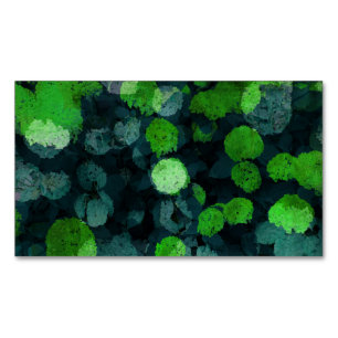 Tarjeta De Visita Magnética Guay, arte único de floral/del estampado de plore