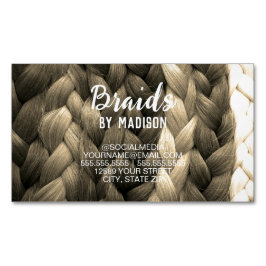 Tarjeta De Visita Magnética Hair Braider