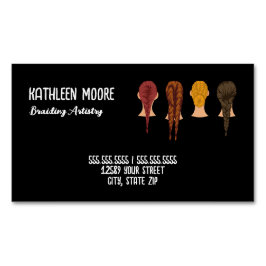 Tarjeta De Visita Magnética Hair Braider