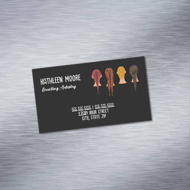 Tarjeta De Visita Magnética Hair Braider (In Situ)