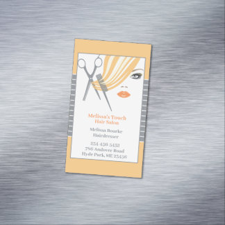 Tarjeta De Visita Magnética Hair Salon Dresser