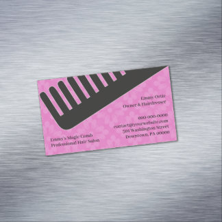 Tarjeta De Visita Magnética Hair Salon Dresser