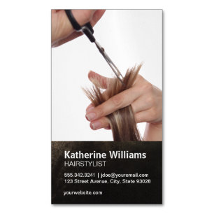 Tarjeta De Visita Magnética Hair Stylist