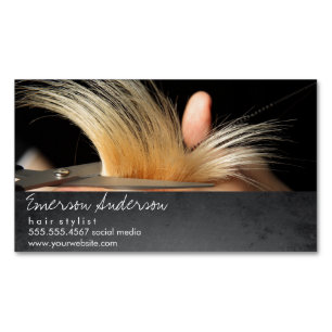 Tarjeta De Visita Magnética Hairstylist / Hair