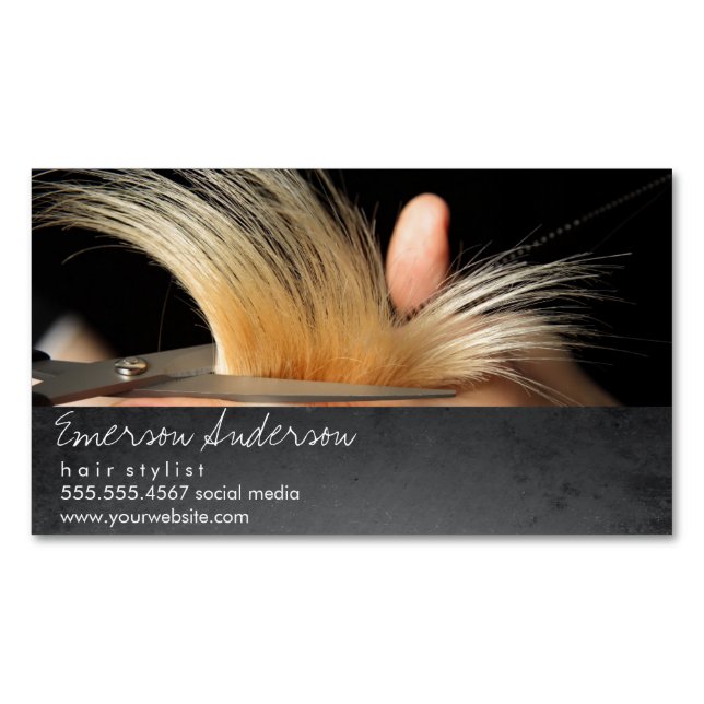 Tarjeta De Visita Magnética Hairstylist / Hair (Anverso)