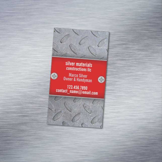 Tarjeta De Visita Magnética Handyman de construcciones (In Situ)