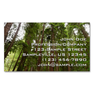 Tarjeta De Visita Magnética Hasta Redwoods I en el Monumento Nacional Muir Woo