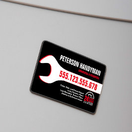 TARJETA DE VISITA MAGNÉTICA HERRAMIENTA DE EMERGENCIA DE HANDYMAN QUE SE RELLE