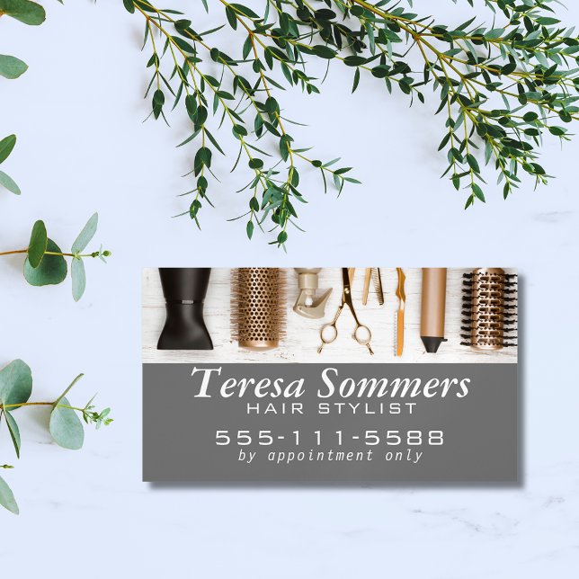 Tarjeta De Visita Magnética Herramientas estilistas modernas (Subido por el creador)