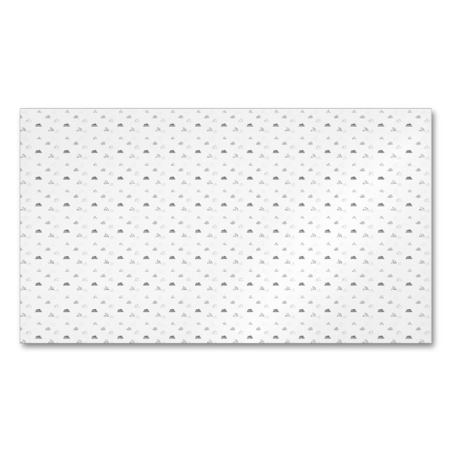 Tarjeta De Visita Magnética Horizontal, gris medio (Anverso)