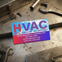 Tarjeta De Visita Magnética HVAC Service (Heating, Cooling, Air Conditioning)