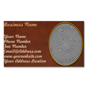 Tarjeta De Visita Magnética Ilusión óptica - La hipnosis es fácil