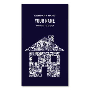 Tarjeta De Visita Magnética Imnet Profesional House Inmobiliaria Promocional