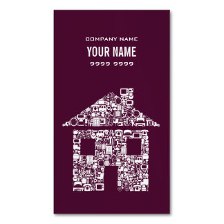 Tarjeta De Visita Magnética Imnet Profesional House Inmobiliaria Promocional