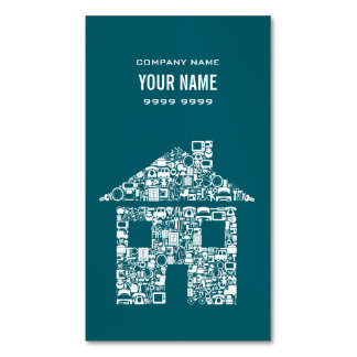 Tarjeta De Visita Magnética Imnet Profesional House Inmobiliaria Promocional