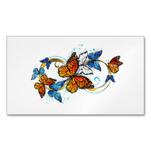 Tarjeta De Visita Magnética Infinidad de Mariposas Monarca