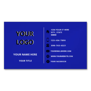 Tarjeta De Visita Magnética Información de Logo de Colores Personalizados Tarj