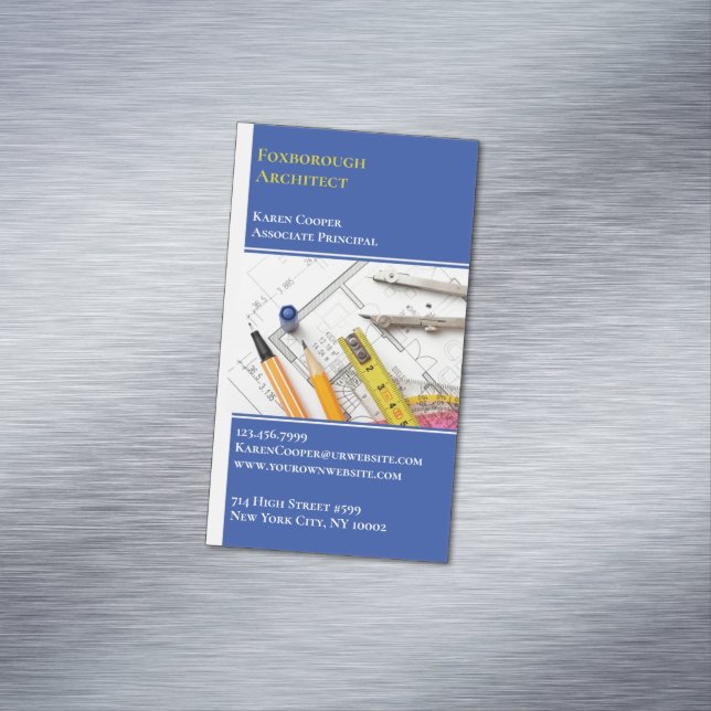 Tarjeta De Visita Magnética Ingeniería de arquitectura (In Situ)