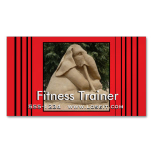 Tarjeta De Visita Magnética Instructor de la aptitud