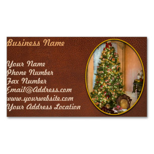Tarjeta De Visita Magnética Invierno - Navidad - Es Navidad otra vez