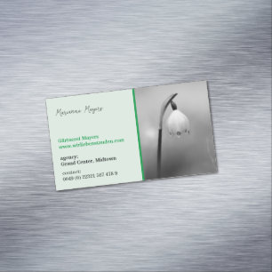 Tarjeta De Visita Magnética Jardinería Empresarial Magnética