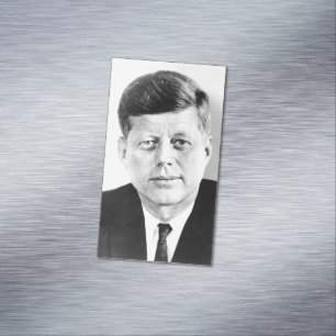 Tarjeta De Visita Magnética John Jack Kennedy Casa Blanca Presidencial de EE.