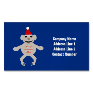 Tarjeta De Visita Magnética Koala de Navidad australiano personalizado