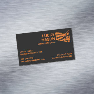 Tarjeta De Visita Magnética Ladrillo de masonería de construcción