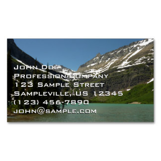 Tarjeta De Visita Magnética Lago Grinnell en el Parque Nacional Glaciar
