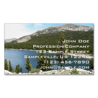 Tarjeta De Visita Magnética Lago Tenaya en el Parque Nacional Yosemite