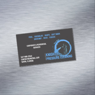Tarjeta De Visita Magnética Lavado de la presión del agua