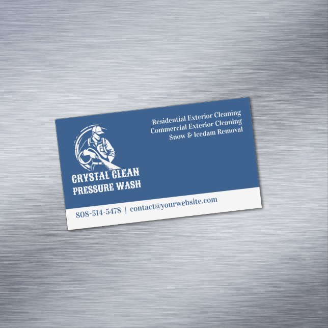 Tarjeta De Visita Magnética Lavado de la presión del agua (In Situ)