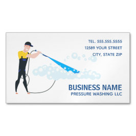 Tarjeta De Visita Magnética Lavado de presión