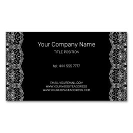 Tarjeta De Visita Magnética Lazo de cosecha blanca