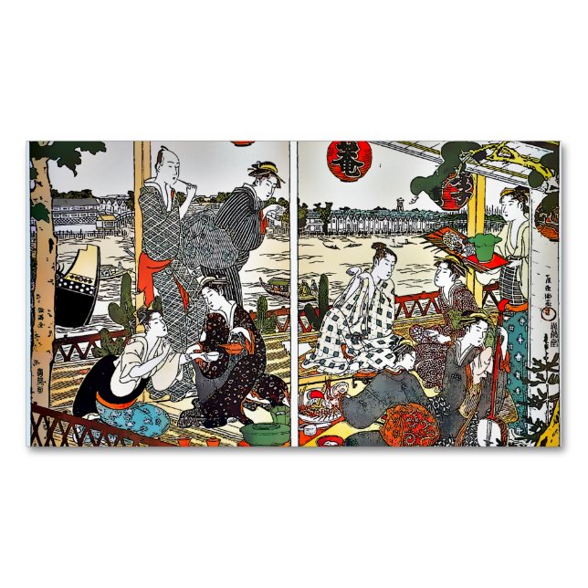 Tarjeta De Visita Magnética Le Restaurant Shikian, version Comics (Anverso)