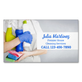 Tarjeta De Visita Magnética Limpieza de la casa