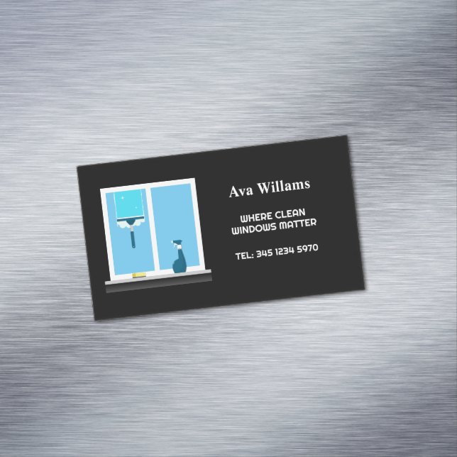 Tarjeta De Visita Magnética Limpieza de ventanas ✨ (In Situ)