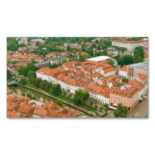 Tarjeta De Visita Magnética Ljubljana desde arriba