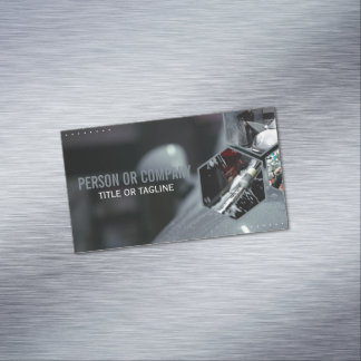 Tarjeta De Visita Magnética Logotipo de Detallado Automotriz Profesional Lavad