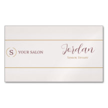 Logotipo de estilista de salón Blush Gold