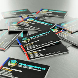 Tarjeta De Visita Magnética Logotipo de la empresa de calefacción y refrigerac